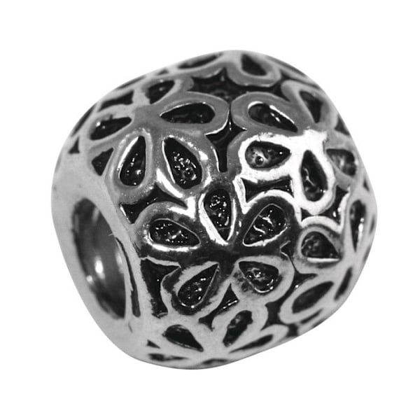 Perlemetalblomma ø 11 mm Silverfärgad