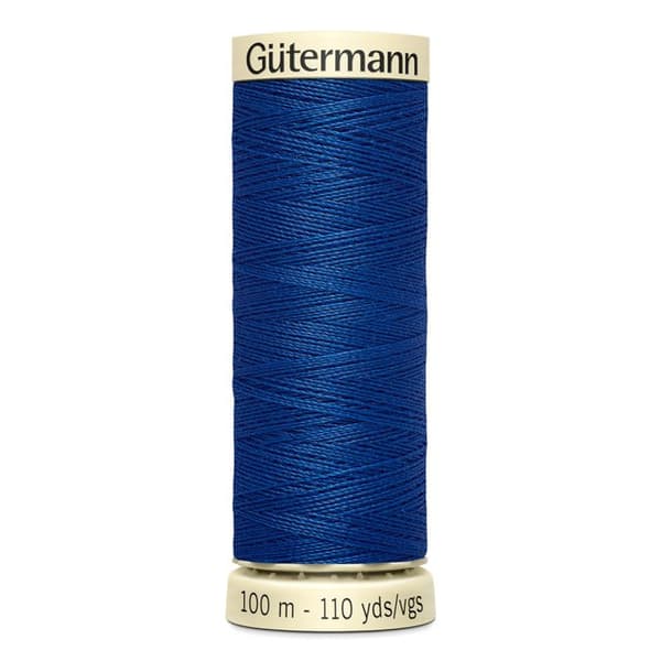 Pack av 5 spolar 100m Tråd 100% polyester Gutermann Ref 788988 - Att 214 - oxfordblå oxford blå