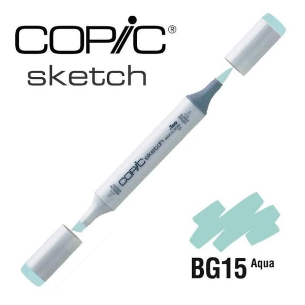 Copic - Alkoholmarkör Copic Sketch BG15 Aqua Blå grön