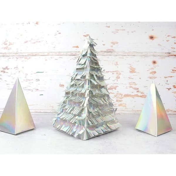 Rayher holografiskt papper A4 silver 210 g/m² - 10 ark Silver (holografisk effekt)