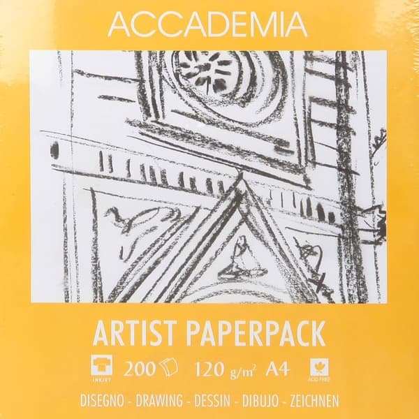 FABRIANO Accademia Artist Pack 120g 200f A4 Vit