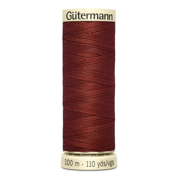 5-pack 100m Tråd 100% polyester Gutermann Ref 788988 - Att 227 - kastanjebrun kastanjebrun
