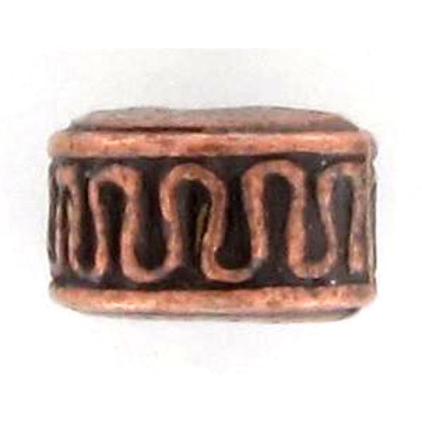 Metallpärla rondell Ø 8 mm Kopparfärgad (10-pack) Koppar