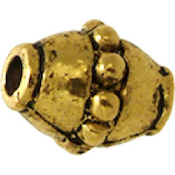 Perle metall topp Ø8 mm Guld gyllene