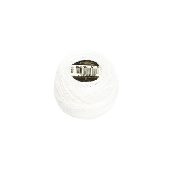 DMC - Fil DMC Coton Perlé Small N8 Pel. 10g Col. Vit Vit