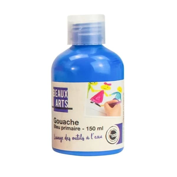MégaCréa DIY - Gouache för barn Blå primär 150ml blå