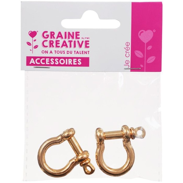 Metalldetaljer i guld (idealisk för Paracord) 2 stycken 3cm gyllene