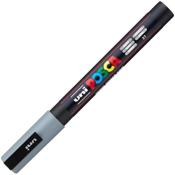 POSCA Marker - Fin konisk spets - Vattenbaserad färg - Grå Grå