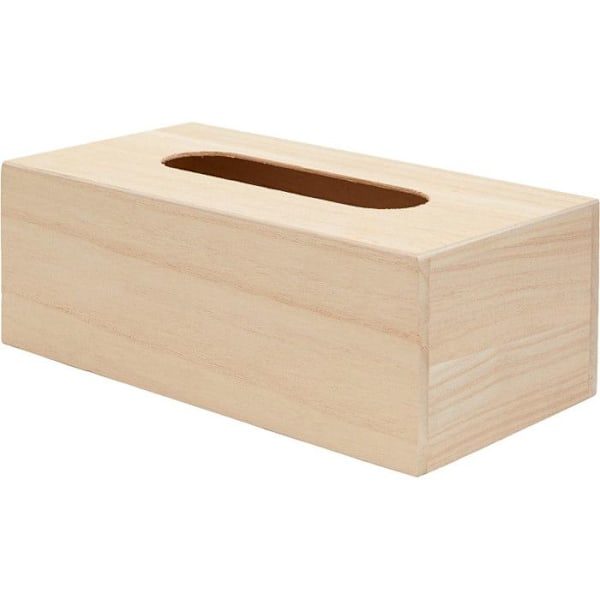Näsklåda - Dekoration - Trä - 25x13x9 cm - Anpassningsbar - Brun