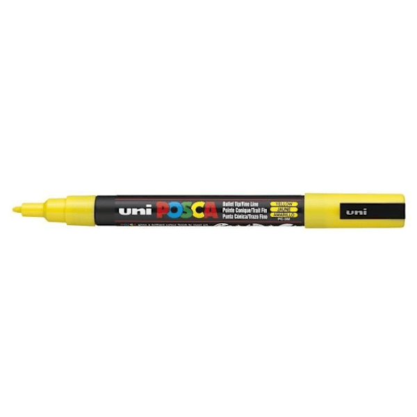 POSCA Marker Fin konisk spets Gul Gul