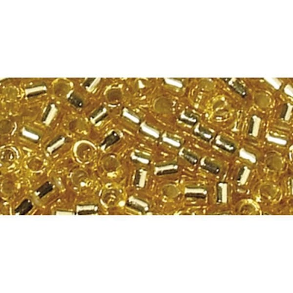 Miyuki Delica Bead - 2,2 mm - Silverkant - Ljus Topaz - Miyuki Gold