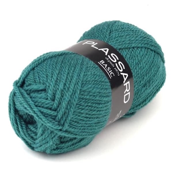 Plassard Basic Wool 657 Grön - Plassard - Tidlös Ull - Akryl;Ull - 1 boll Grön