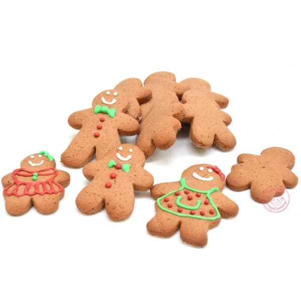 4 kakformar - Pepparkakor Vit