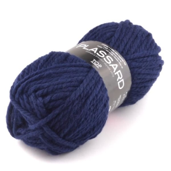 Very Chunky Wool - Plassard - Top 27 Navy - Idealisk för nybörjare