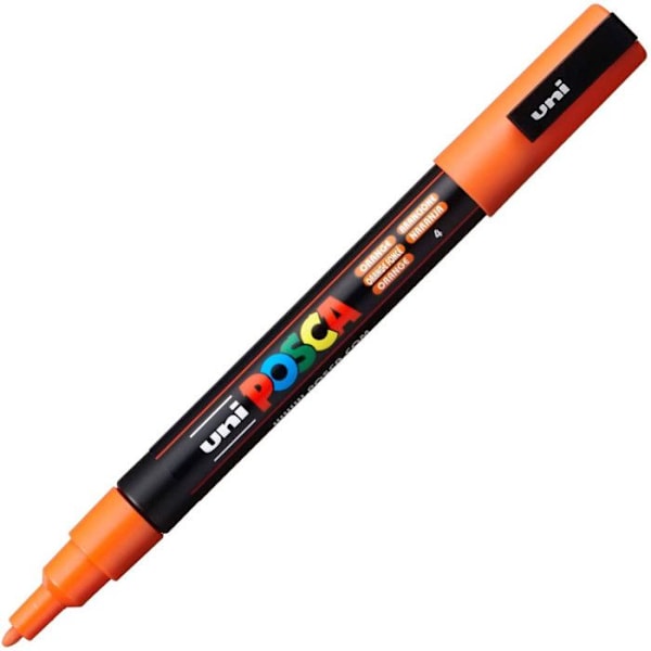 POSCA Marker Fine Conical Tip Dark Orange - Vattenbaserad måla alla ytor mörk orange