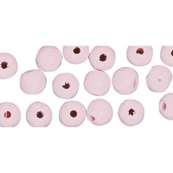 FSC 100% träpärlor, slipade, 8mm 82 stycken, rosa Ros