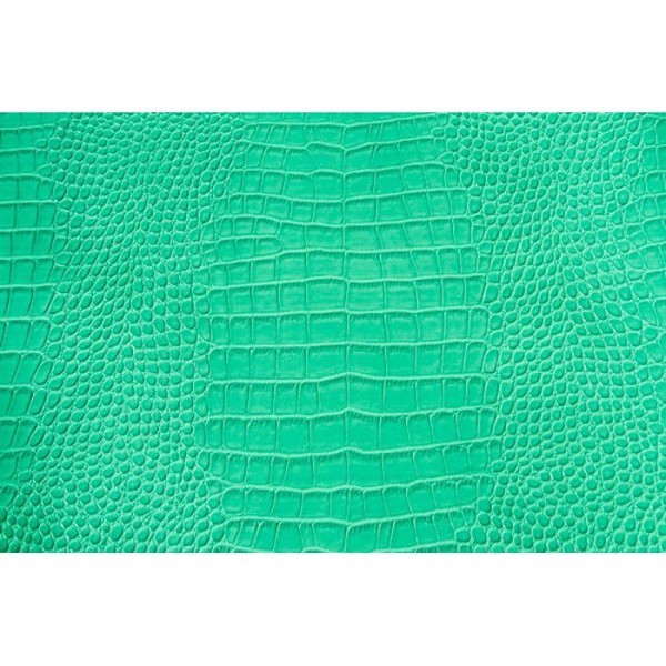 Kupong Simili Läder 66x45 cm Croco Turkos Turkos