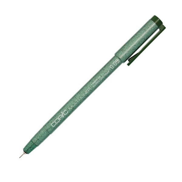 Kalibrerad Multiliner Copic oliv 0,05mm oliv