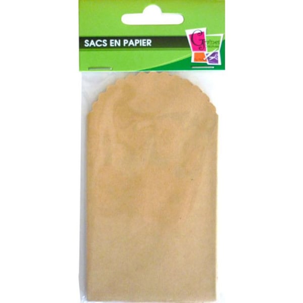 Kraftpåse - Ej specificerat - 13 x 7 cm - Brun - 6 stycken - Idealisk för skapande kraft