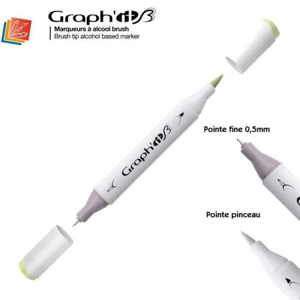 Graph'IT Brush Marker Alcohol Marker från Graph'IT - Graph'it Färgkarta:8220 - Pistasch Pistasch