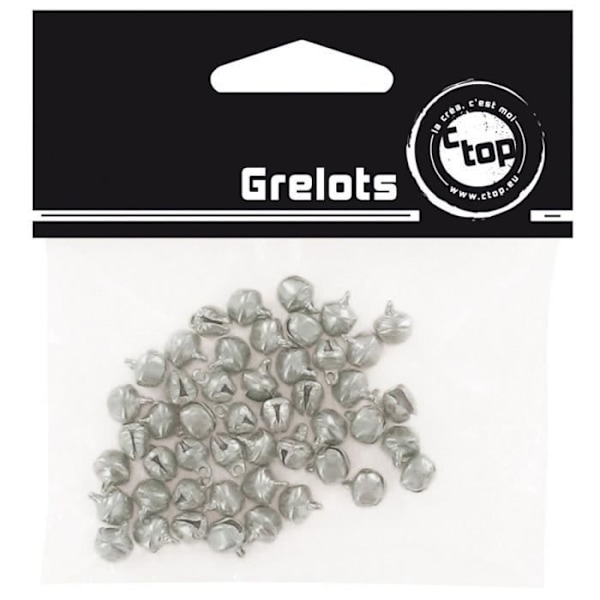 Grelots - 0 - Set om 48 - Silver - 7 mm - Metall pengar