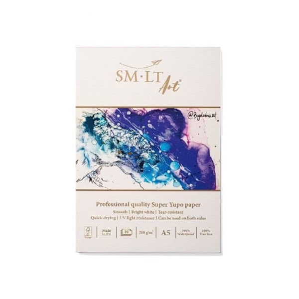 Pappersdyna - SM-LT - Yupo White A5 - 10 st - Rivsäker - Snabbtorkande - FSC-certifierad