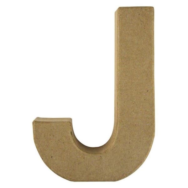 Pappersmachéalphabet 15 cm Bokstav J
