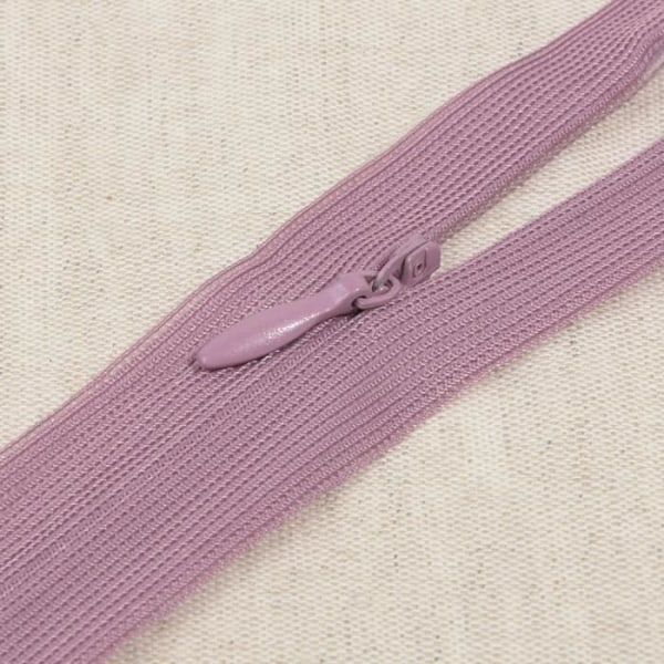 Osynlig justerbar blixtlås - MDC - Lavendelviolett - 22 cm - Praktisk och elegant lavendel lila