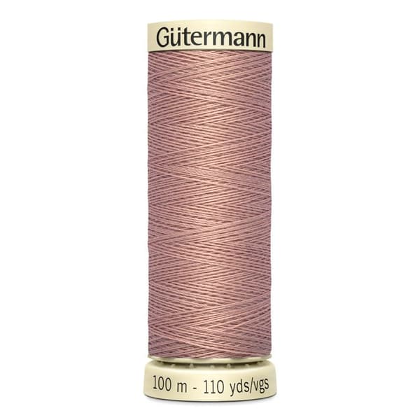 5-pack spolar 100m Tråd 100% polyester Gutermann Ref 788988 - Att 991 - sepia Sepia