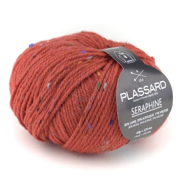 Laine Séraphine tweedé Intemporel 51 Rost prickad 51 Fläckig rost