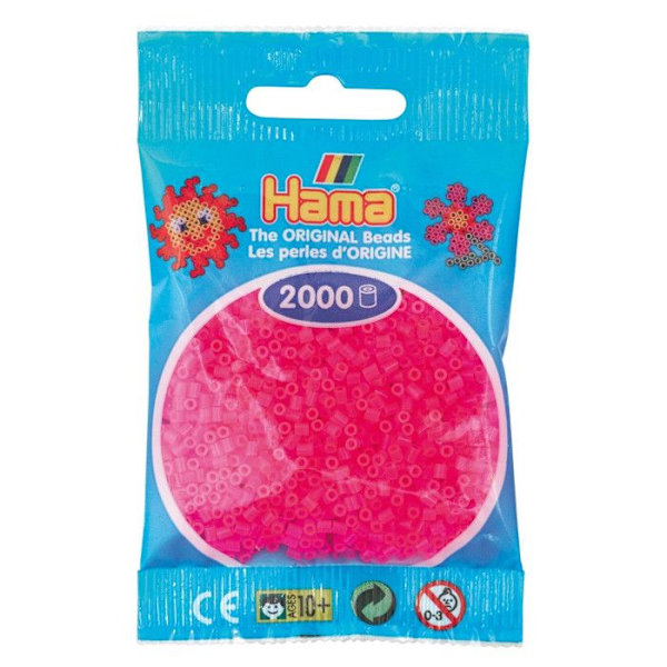 2 000 mini pärlor (små pärlor Ø2,5 mm) fuchsia Fuchsia