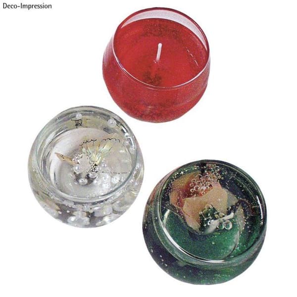 Glasvas, rund, 7,5 cm ø Transparent