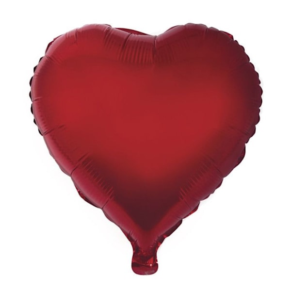 Ballong i aluminium Röd Hjärta