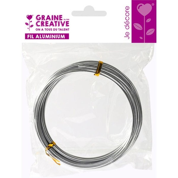 Aluminiumtråd Ø 2 mm 5 meter Silverfärgad Pengar
