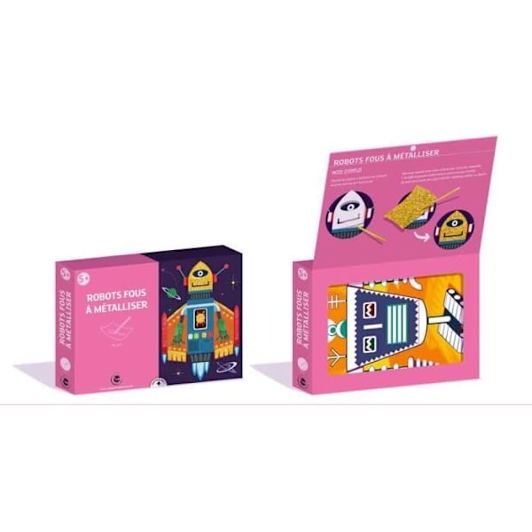 Crazy Robots-spel för att metallisera foliekonst