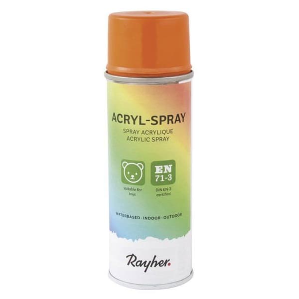 Akrylspray, orange, 200ml låda orange