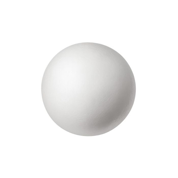 Styrofoam bollar, hela, 12 cm Vit