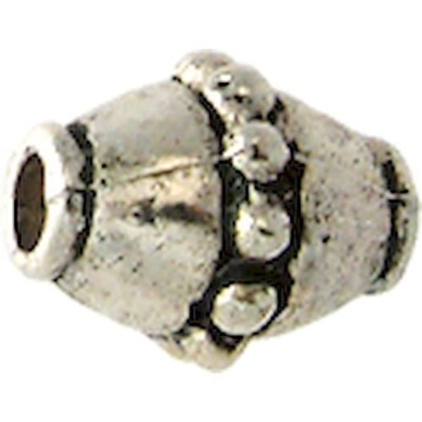Perle - MegaCrea - Topp - Silver - Metall - Antiallergisk Silver