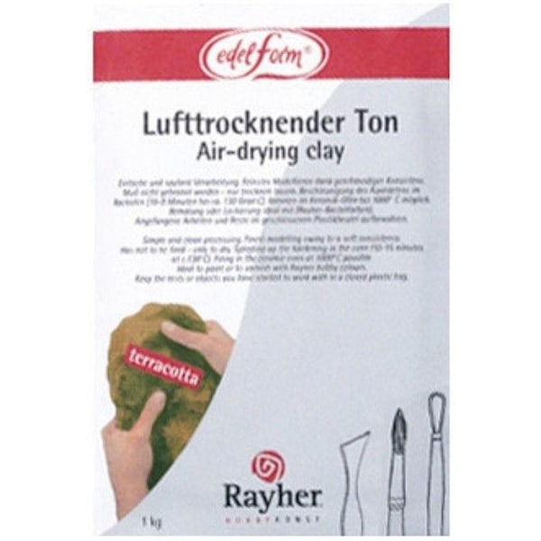 Jord lera Mörkbrun Lufttorkning 1 kg Vit, mörkbrun
