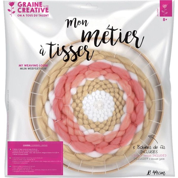 Rund vävram 44cm {Färg}