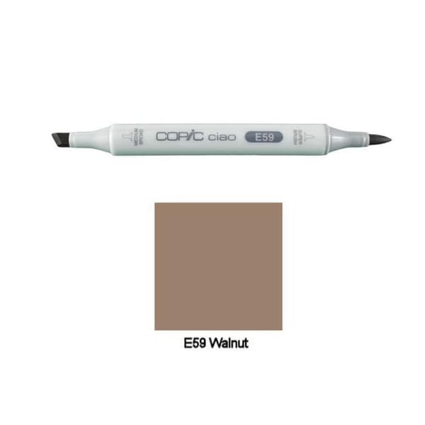 Marquee - COPIC - Ciao - E59 Valnöt - Penselspets - Oupphörbar E59 Valnöt