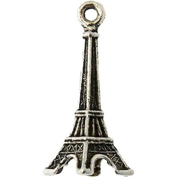 Metalldekorativ Tour Eiffel i silver Silver