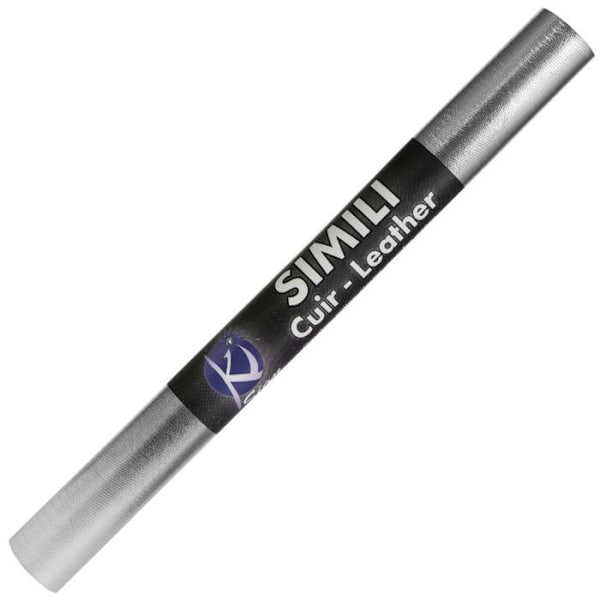 Kupong Simili Läder 66x45 cm Metall Silver