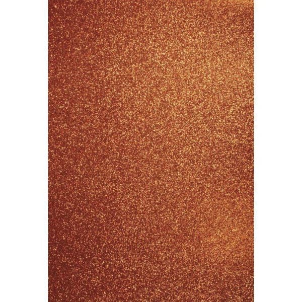 Rayher - Glittrande kartong A4 Orange, 10 ark
