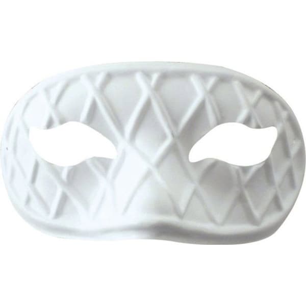 Graine Créative - Enkel Harlekinmask Vit