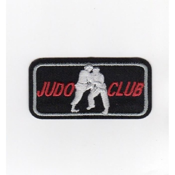 Patch Ekussjon Thermocollant - M&C - Judo klubb - Svart - 3 x 6 cm - Enkel å påføre svart