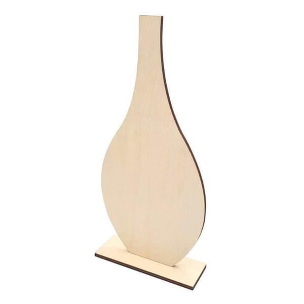 MégaCréa DIY - Silhuett vas i trä 24,5 cm