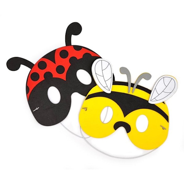 Mask för barn Insekter 2 delar Flerfärgad