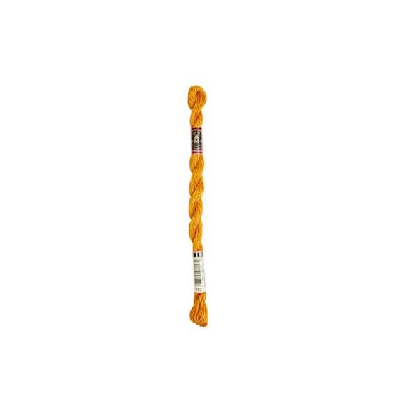 Tråd DMC Coton Perlé Medium N5 Färg 783 Gul