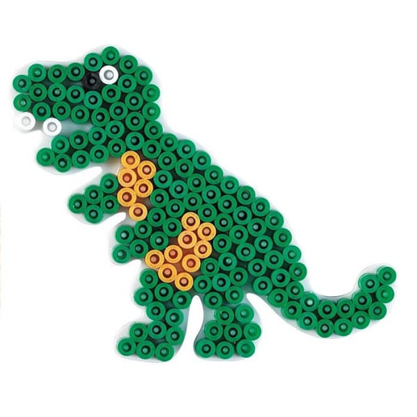 Skylt Dinosaurie för standardpärlor (Ø5 mm) Vit
